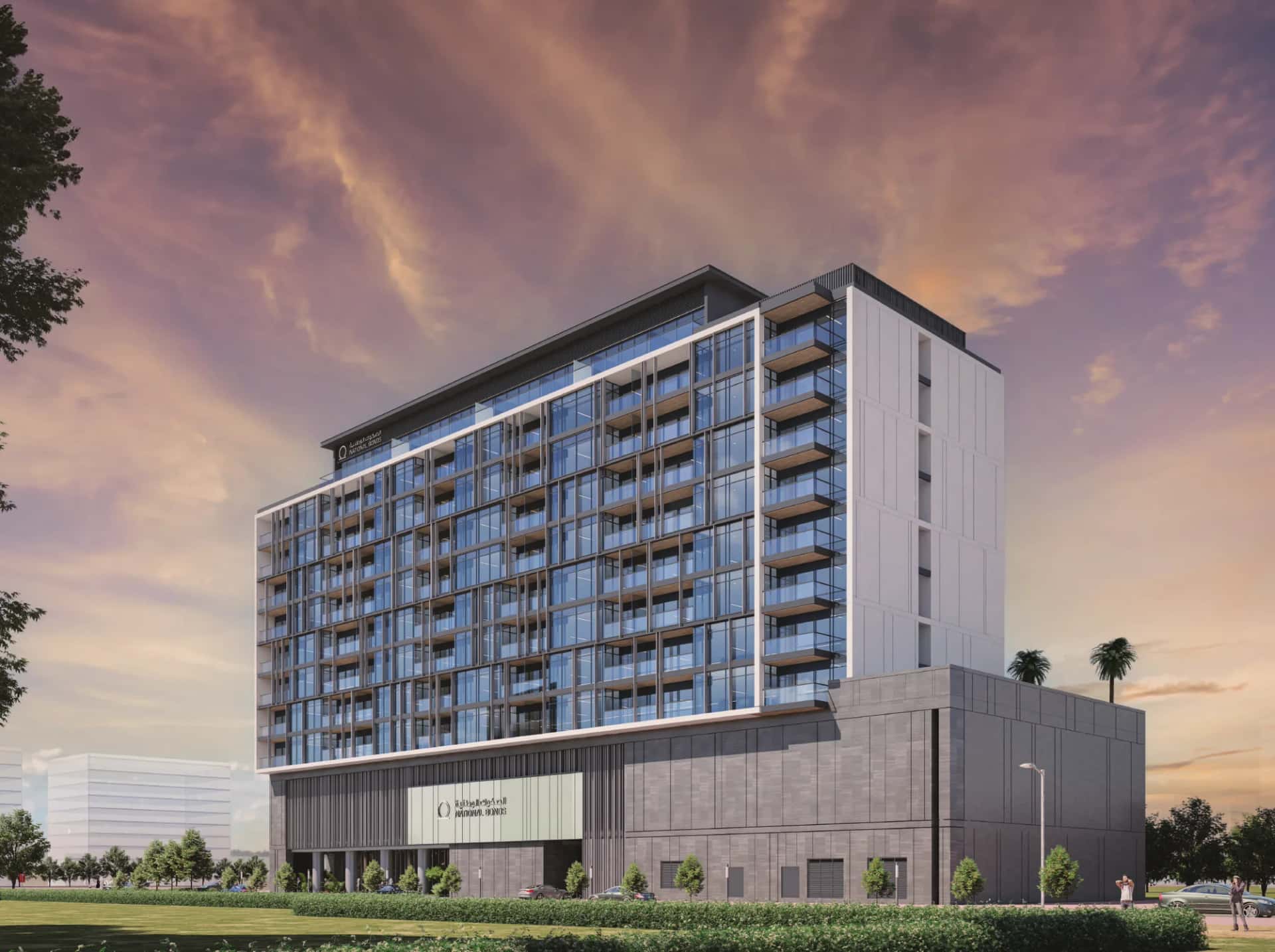 161 Jumeirah Lane residential tower facade in Jumeirah Garden City, Dubai
