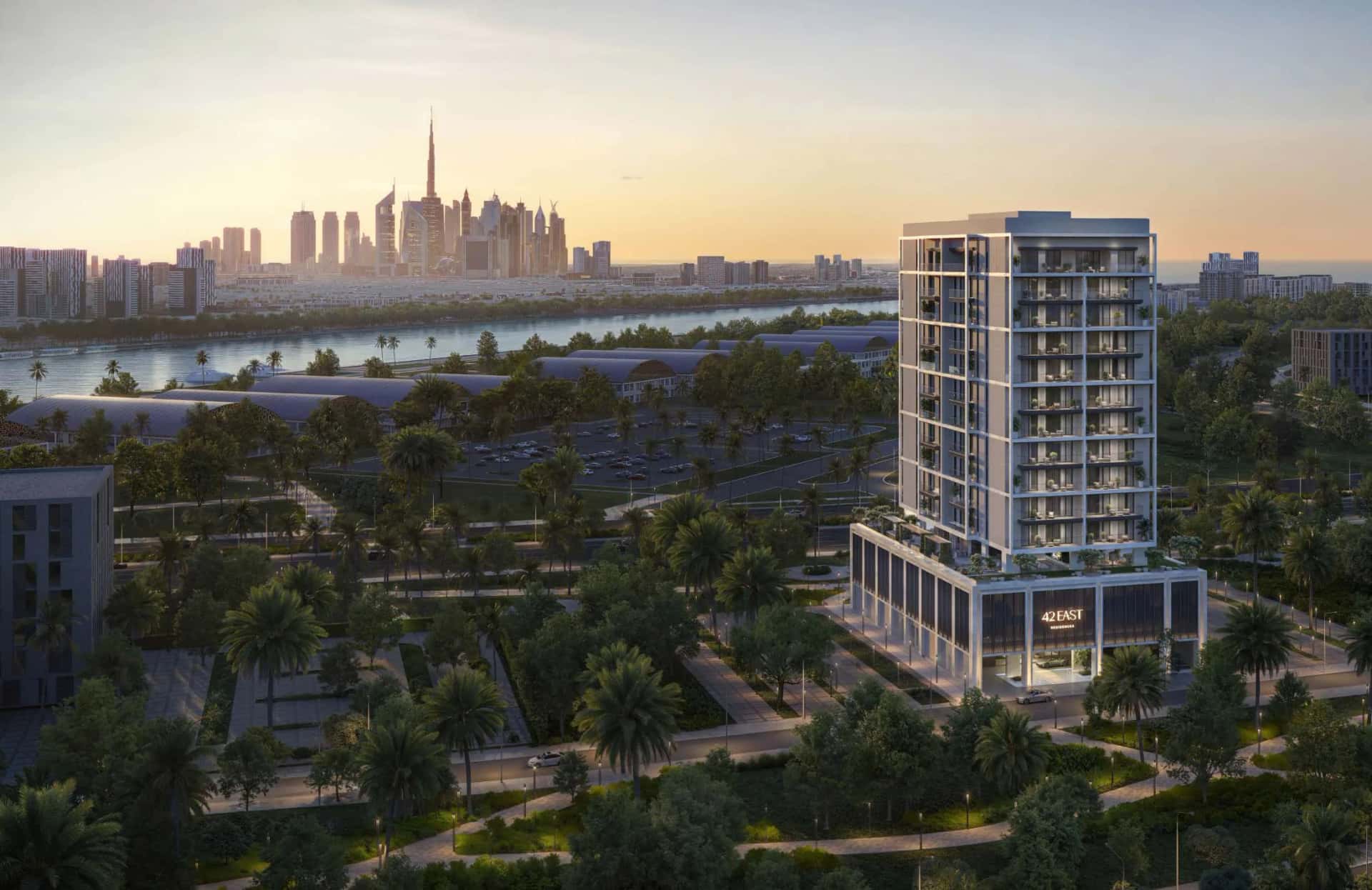 42 East Residences boutique apartment building on Dubai Islands, Palm Deira, by Panchshil Realty