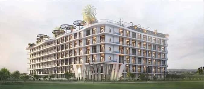 Avana Residences off-plan building exterior in Jumeirah Village Circle, Dubai