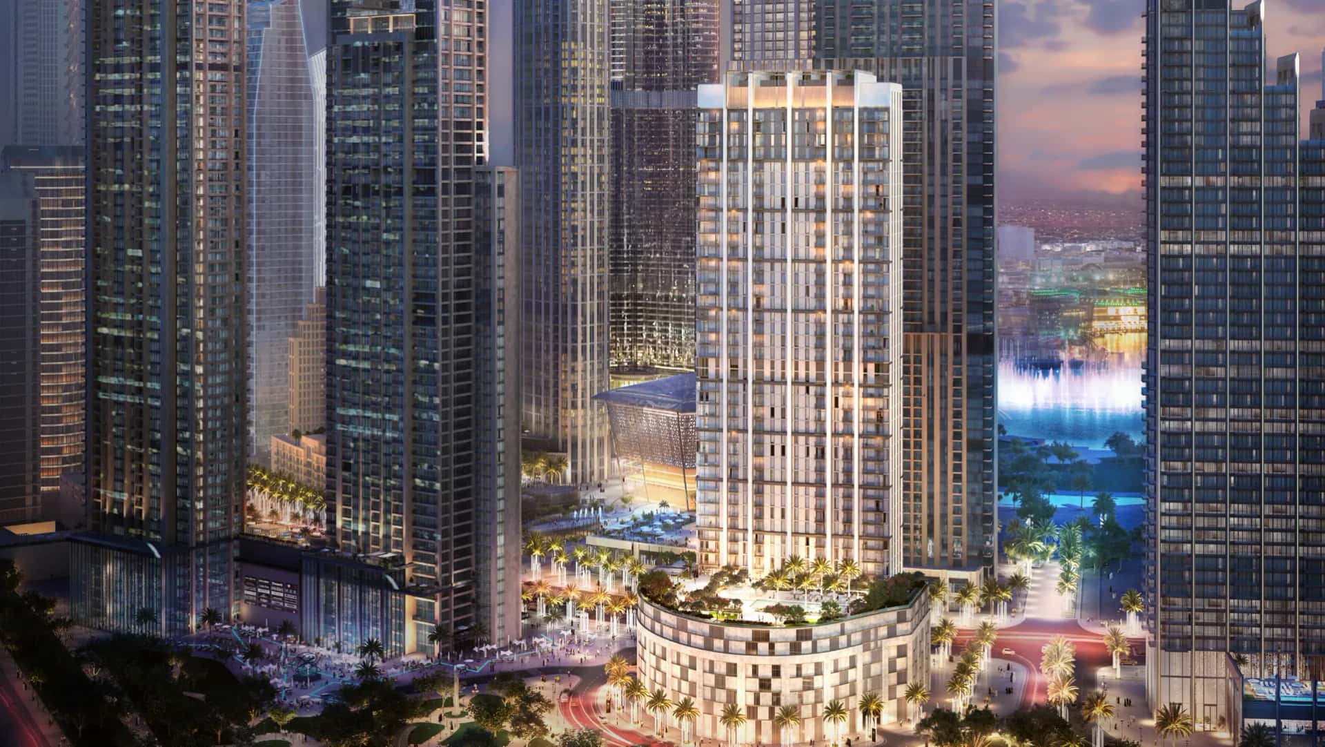 Burj Crown Downtown Dubai luxury apartments overlooking Burj Khalifa and Sheikh Mohammed Bin Rashid Boulevard.