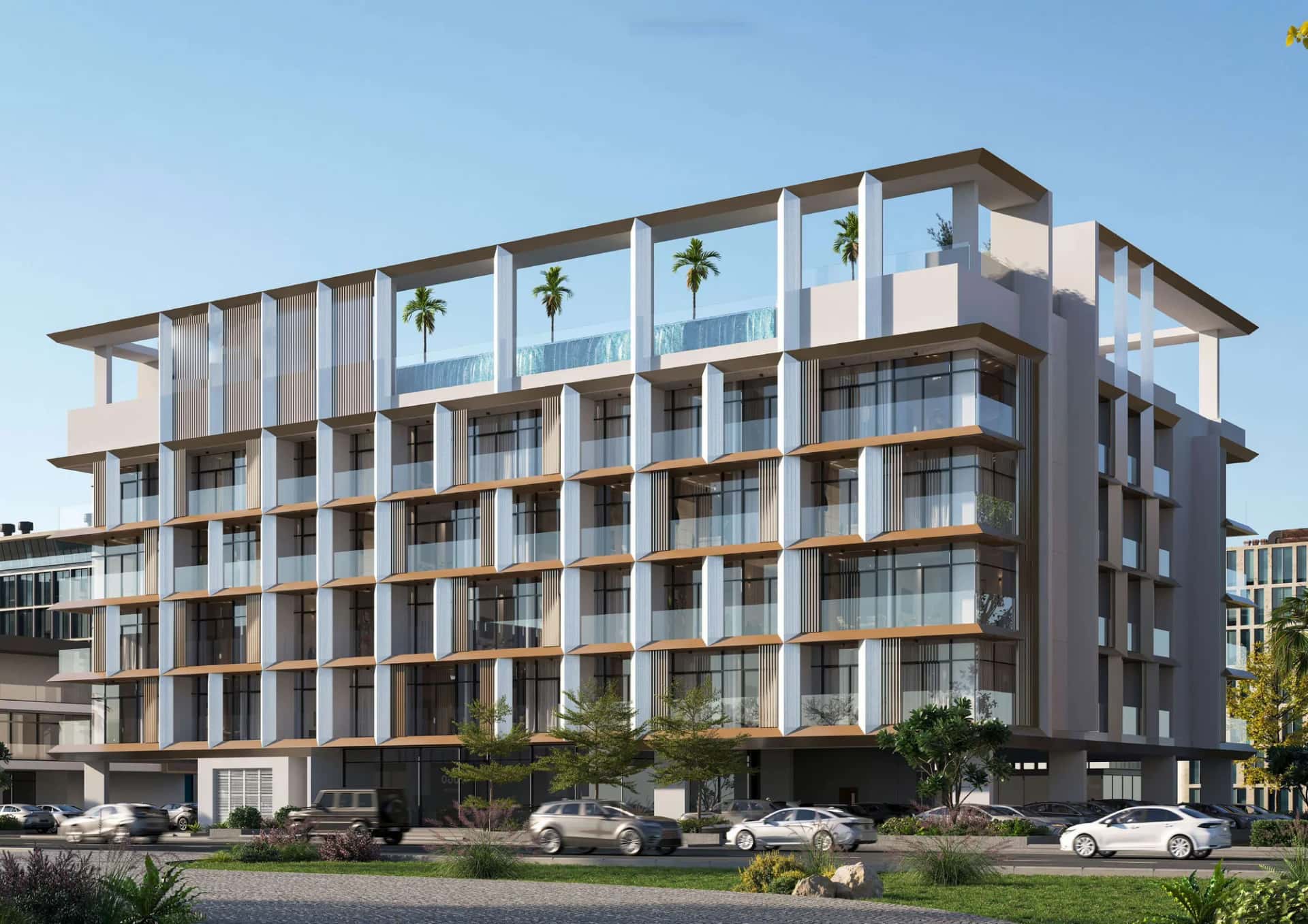 Coventry 66 rooftop and building exterior in Dubai South Residential District