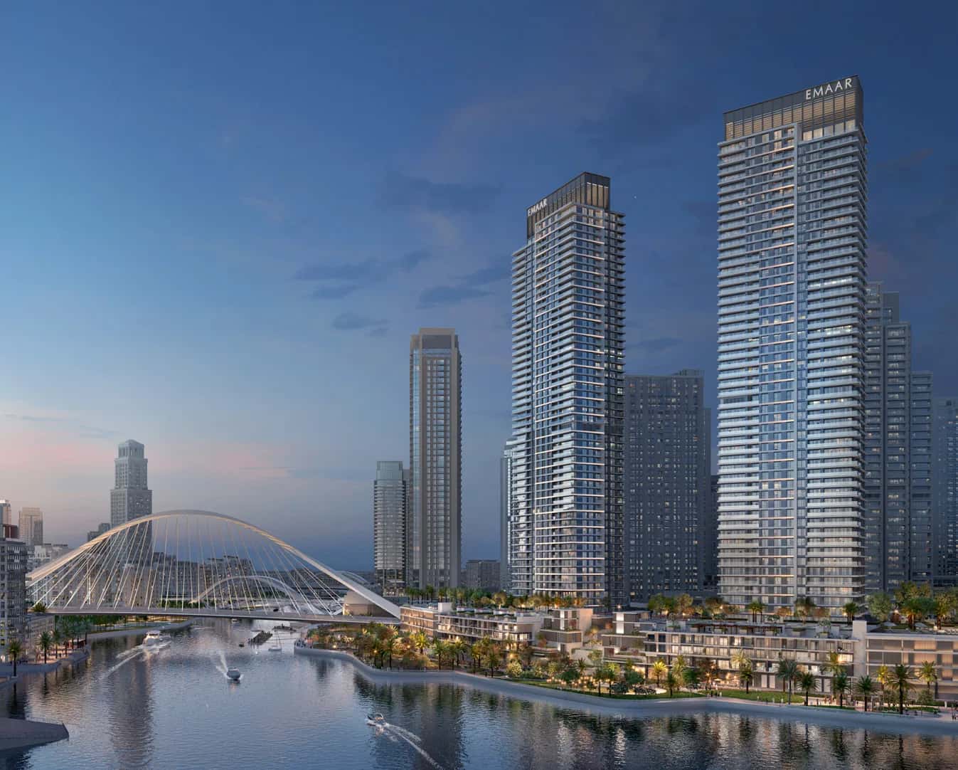 Creek Waters tower on Creek Island, Dubai Creek Harbour — 50-storey residential building by Emaar Properties