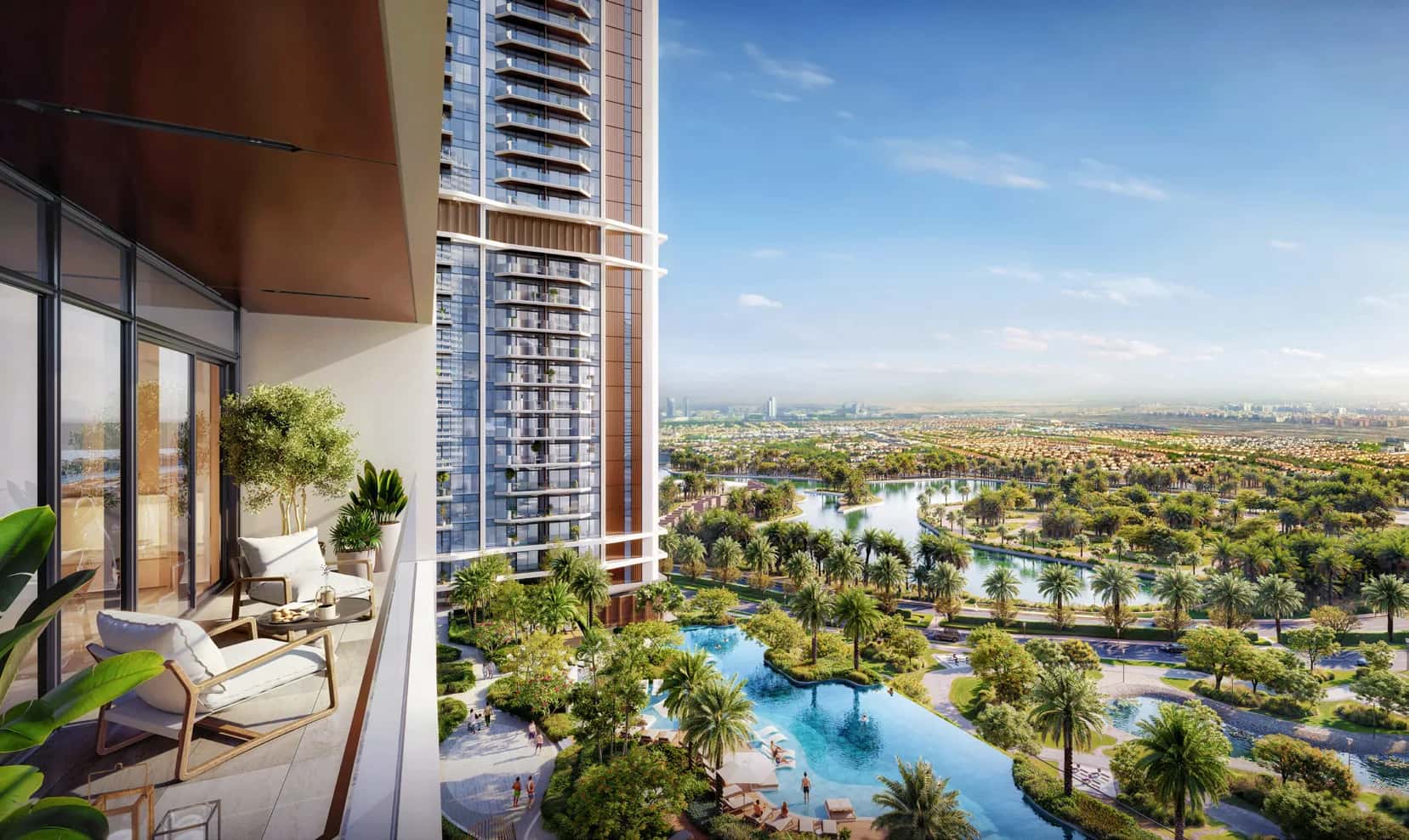 Eltiera Views by Nakheel - four residential towers with lake views in Jumeirah Islands, Dubai
