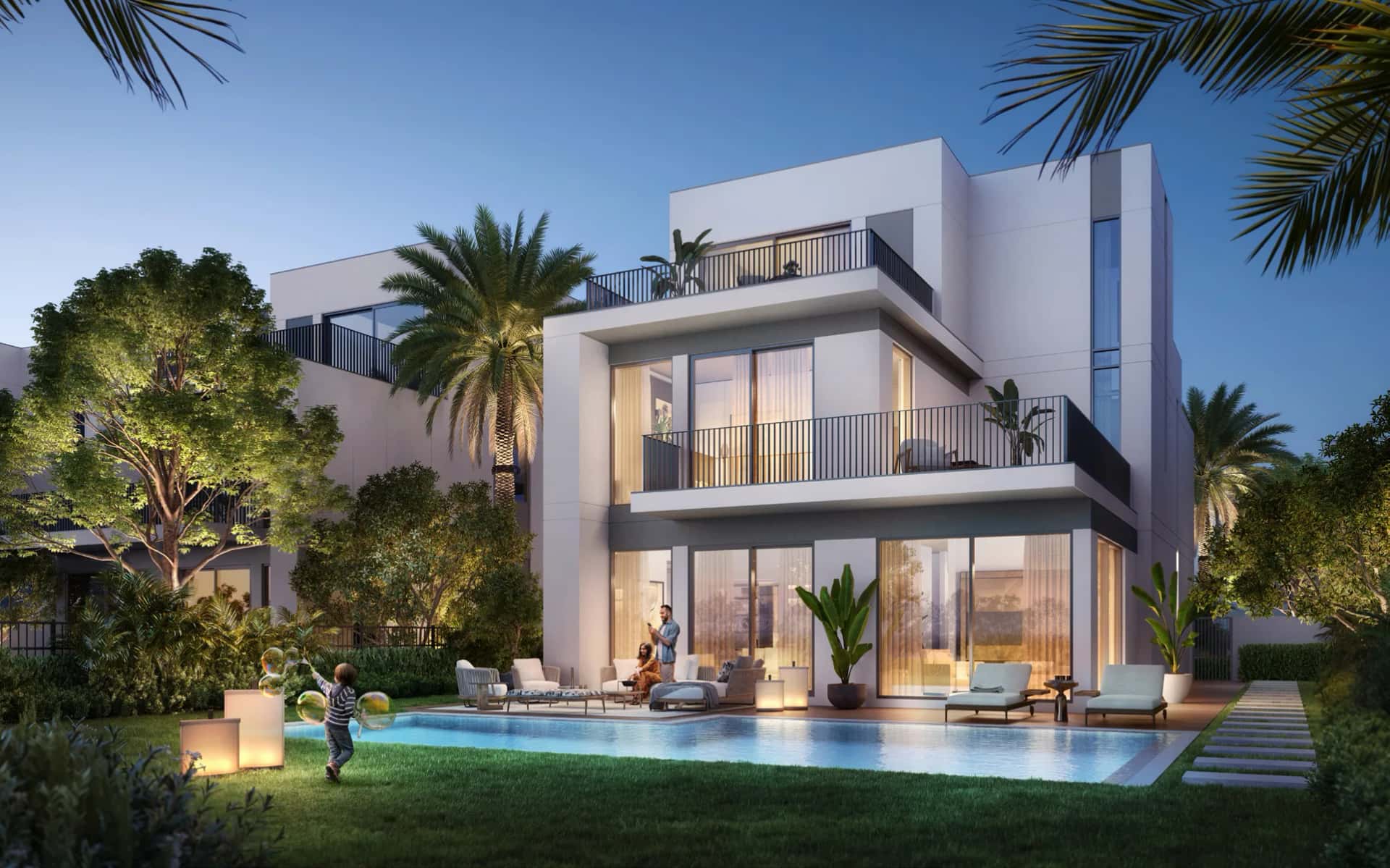 Fairway Villas 3 by Emaar — modern 4 and 5-bedroom villas overlooking the 18-hole championship golf course in Emaar South, Dubai