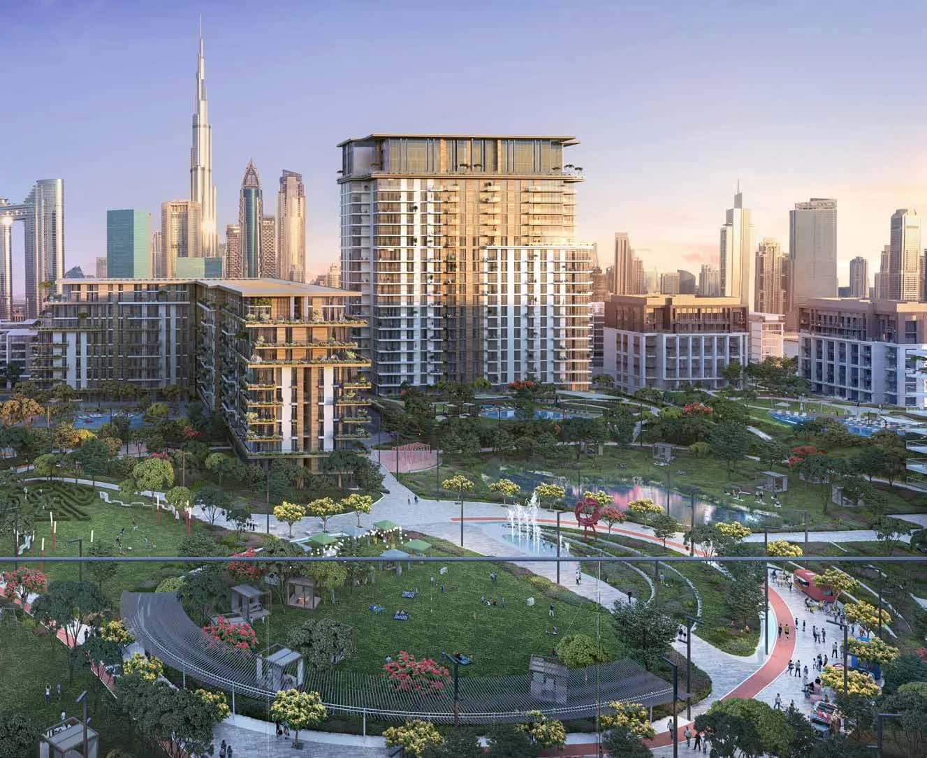 Fern residential tower by Meraas in City Walk, Dubai — 21-storey apartment building exterior