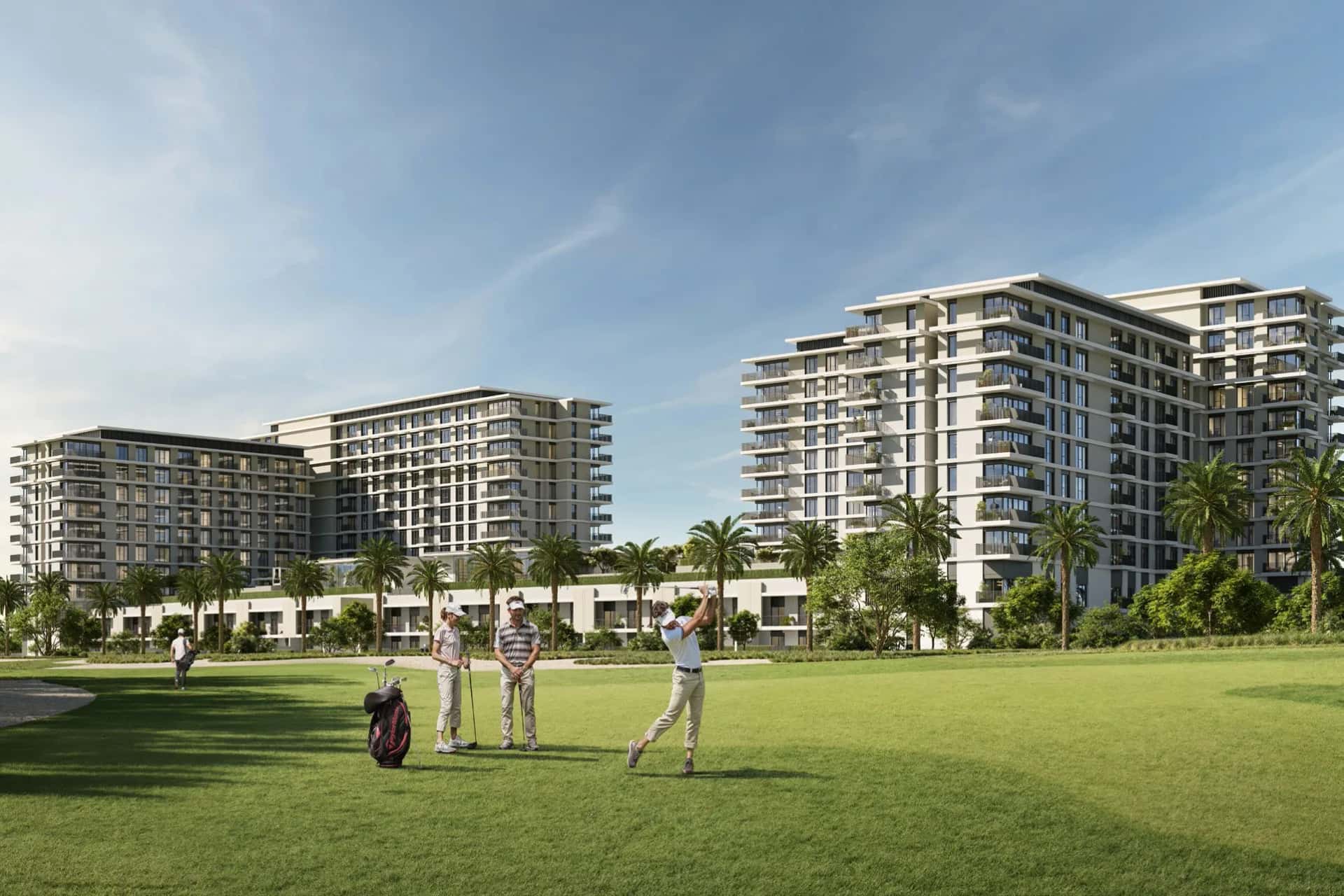 Golf Hills by Emaar Properties - residential building with golf course views in Emaar South, Dubai