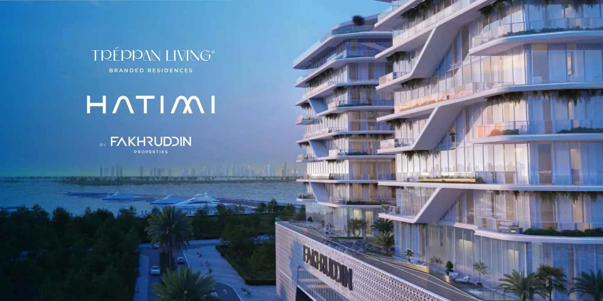 Hatimi Residences off plan building under construction in Palm Deira, Dubai