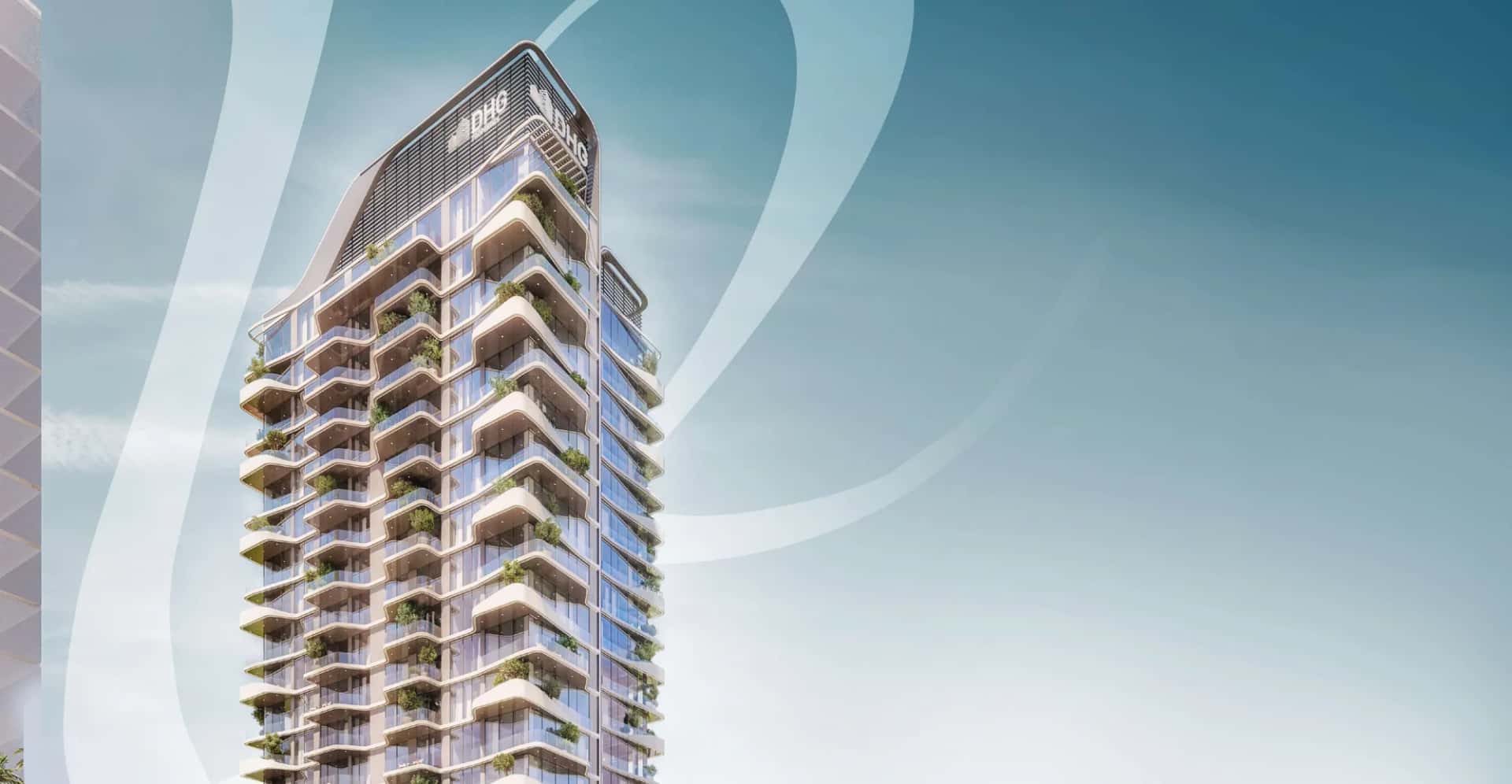 Helvetia Verde residential tower exterior in Meydan Horizon, Dubai