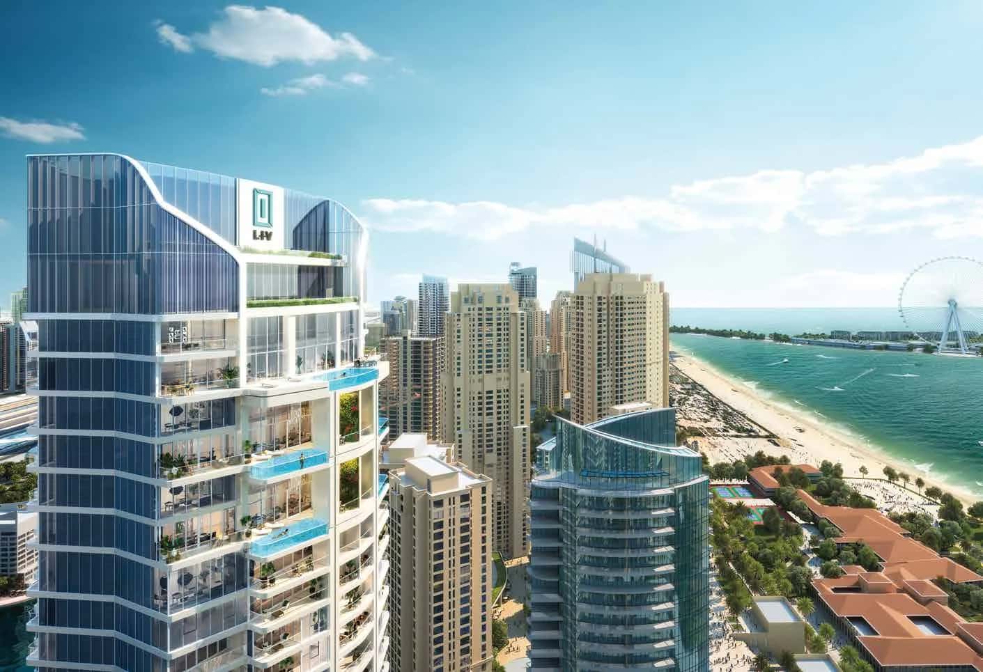 LIV LUX 47-storey tower overlooking Dubai Marina and the Arabian Gulf