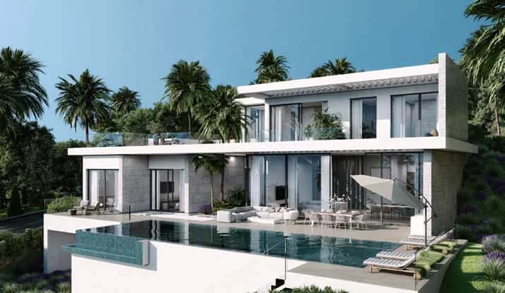 Le Parc Homes four-bedroom townhouse exterior with rooftop terrace in Jumeirah Village Circle, Dubai