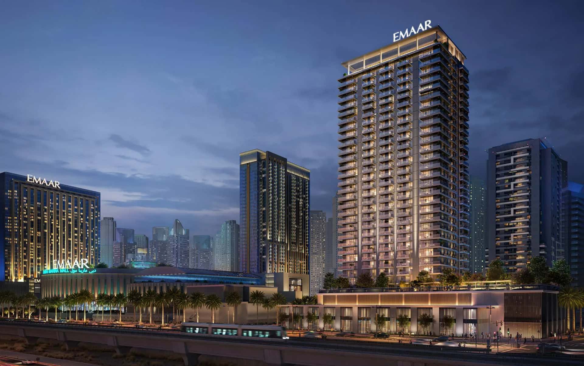 Marina Cove Dubai Marina by Emaar overlooking the Dubai Marina canal and skyline