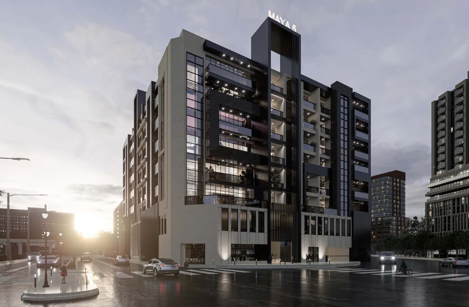 Maya Residences 5 residential building exterior in Jumeirah Village Triangle, Dubai