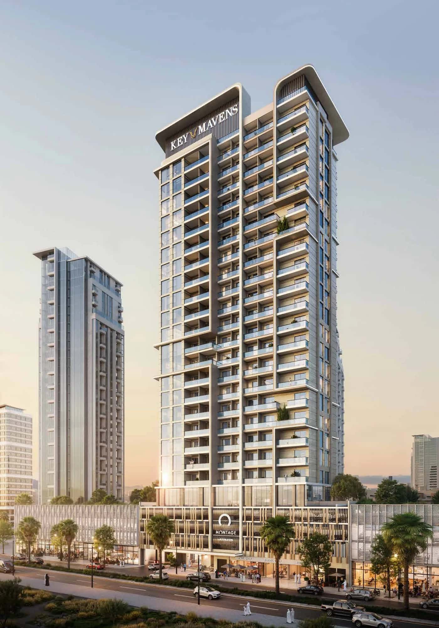 Montage residential tower exterior in Al Jaddaf Waterfront, Dubai