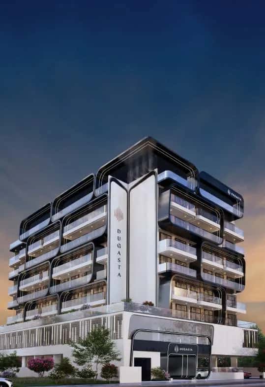 Exterior view of Moonsa Residences 2 residential building in International City Phase 3, Dubai