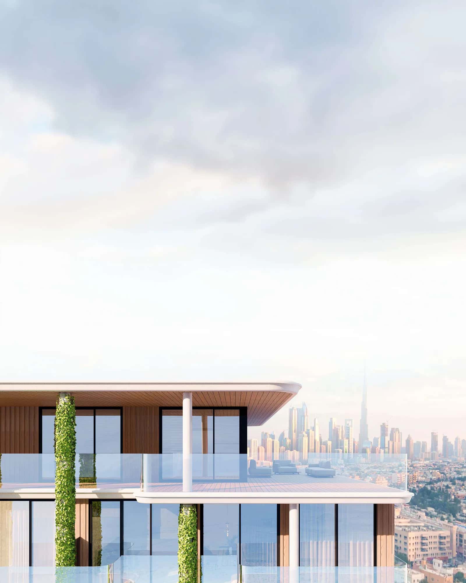 Oak Yard Residences tower exterior in Jumeirah Village Circle, Dubai