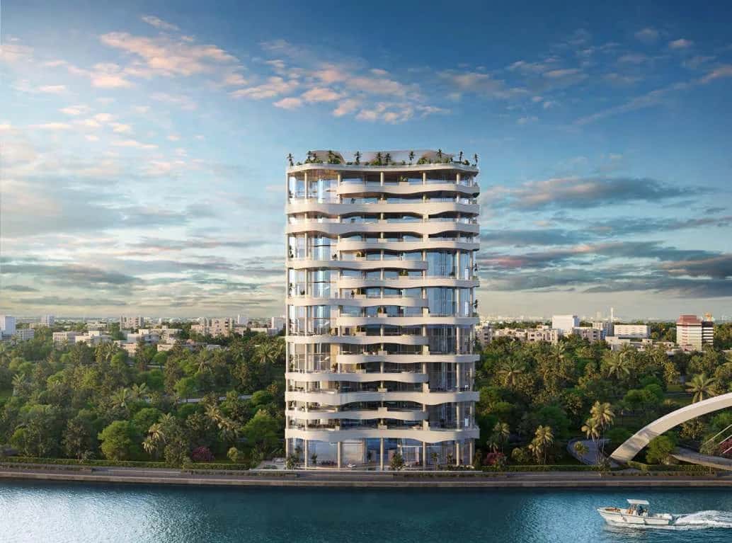 One Canal Dubai — Fendi Casa sky villa with private pool overlooking Dubai Water Canal and Safa Park