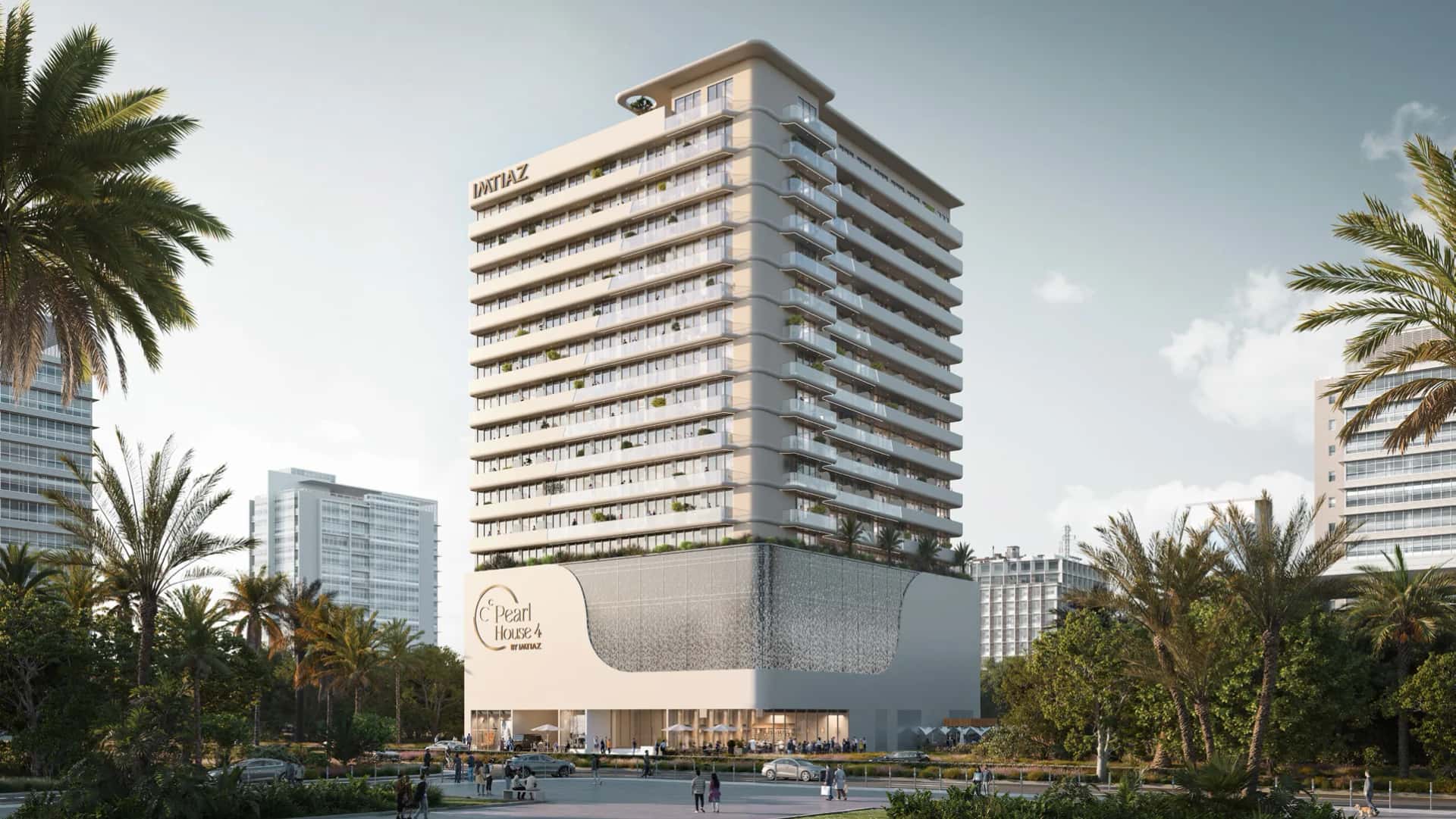Pearl House 4 by Imtiaz exterior facade in Jumeirah Village Circle, Dubai