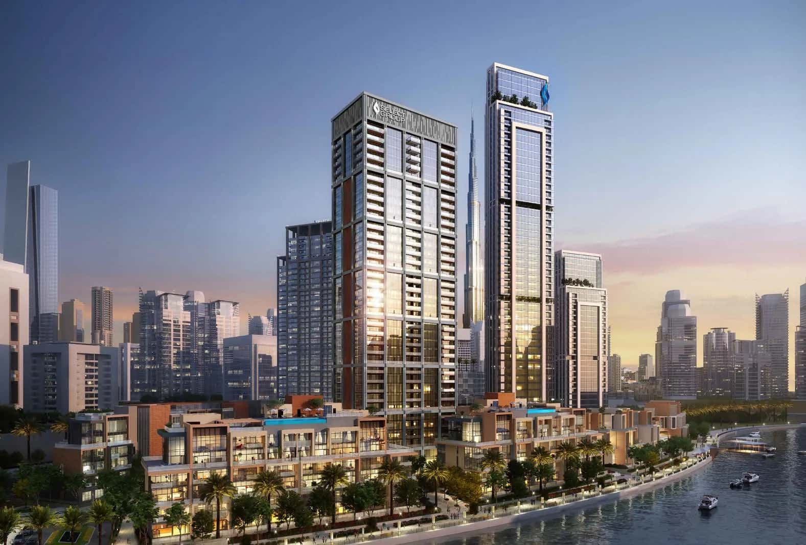 Peninsula Dubai Residences Tower 1 canal-front apartment building in Business Bay, Dubai