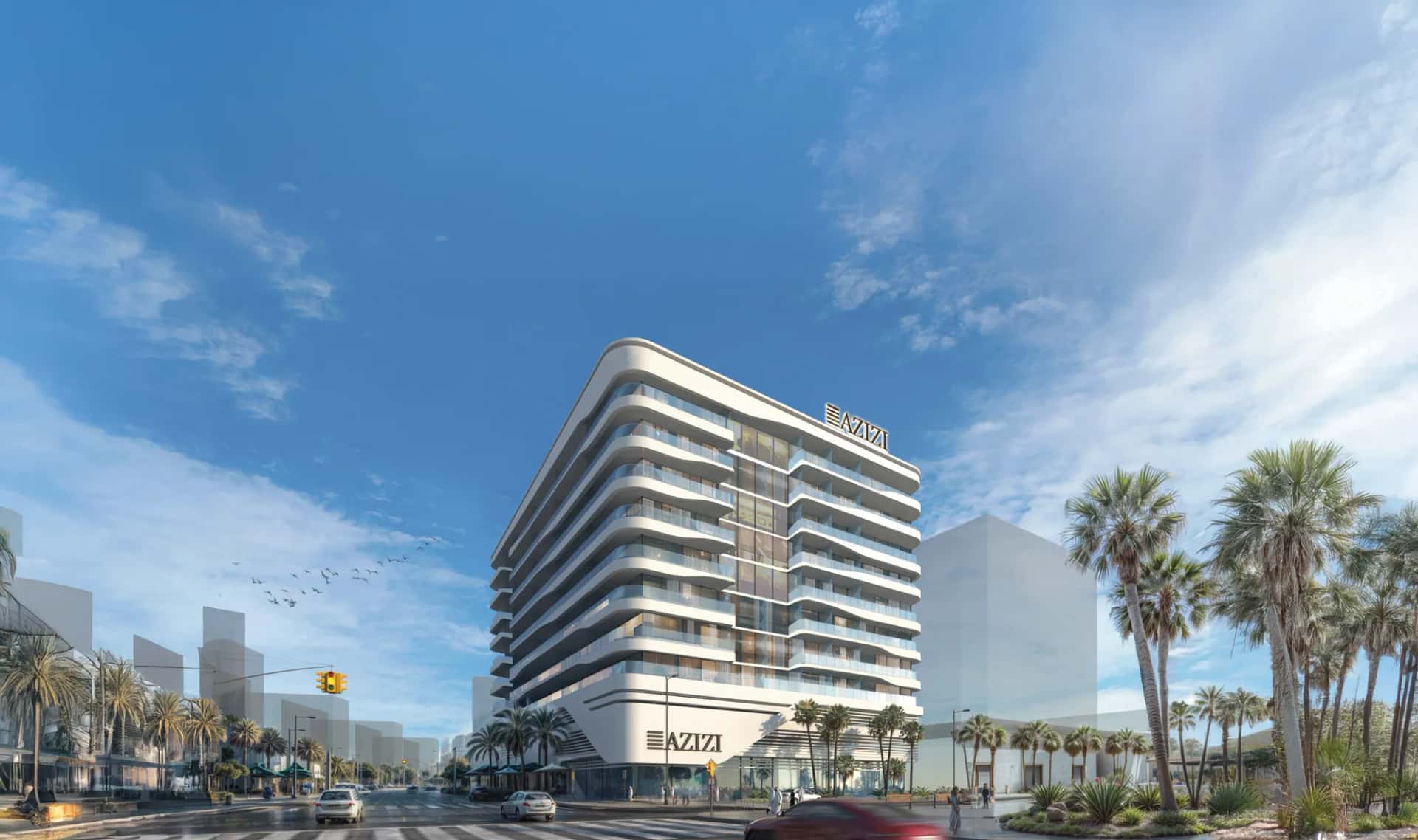 Raffi by Azizi Developments tower exterior in Al Furjan, Dubai