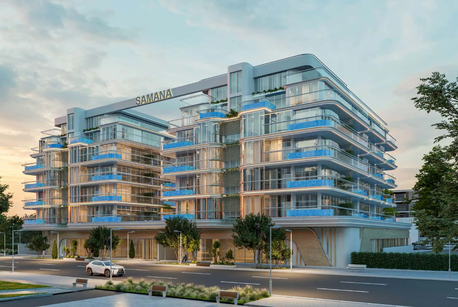 Rome 3 by SD apartment building facade in Mohammed Bin Rashid AL Maktoum District 11, Meydan Dubai