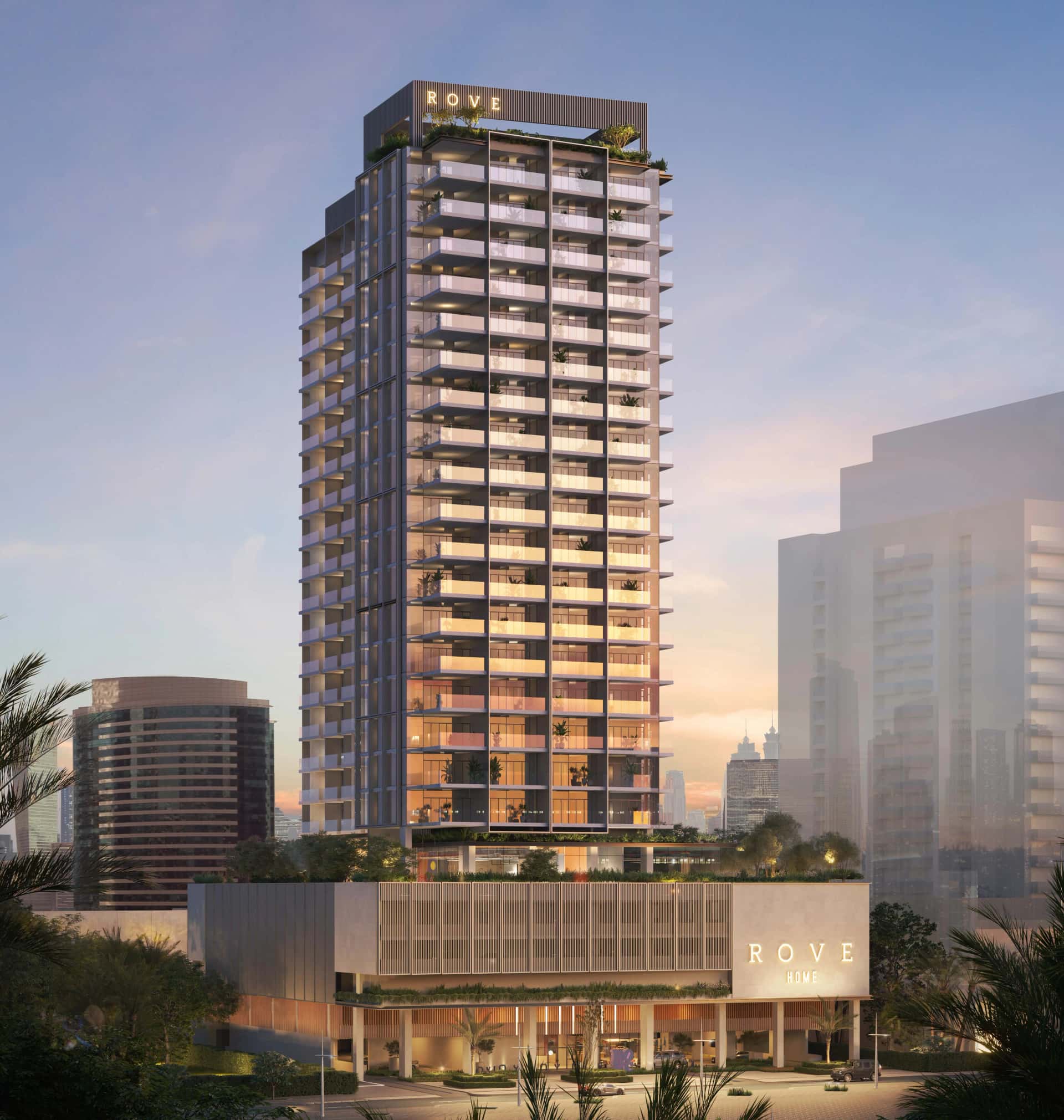 Rove Home Residences by IRTH — contemporary residential tower in Downtown Dubai's Burj Khalifa District