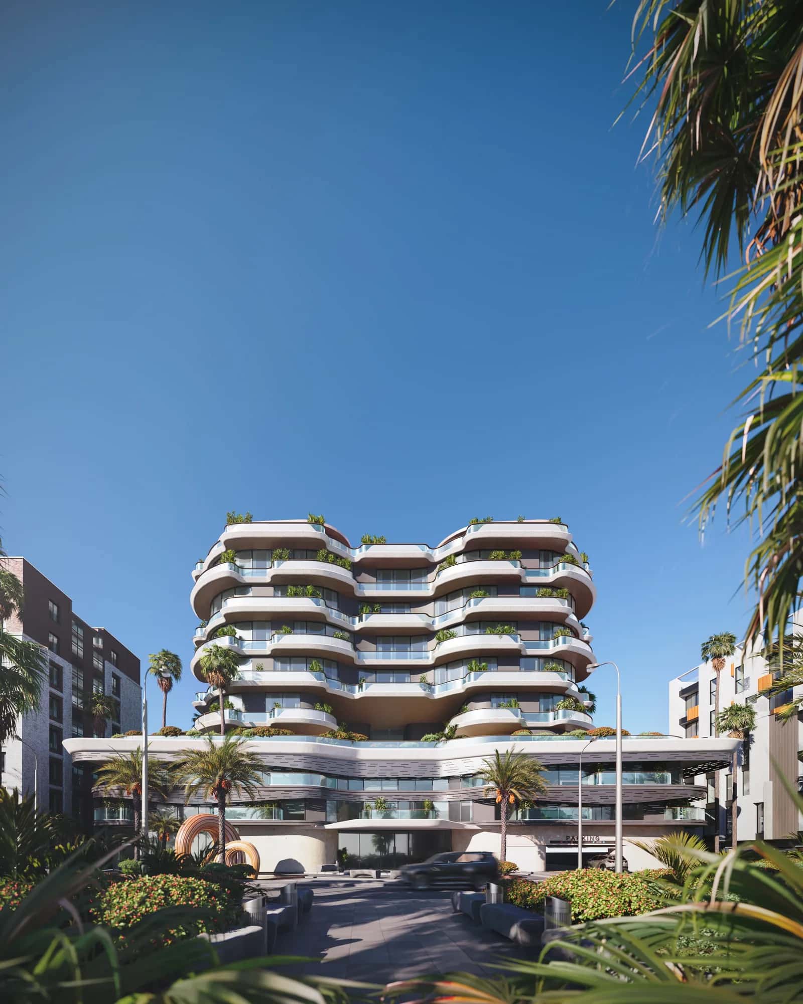 Sea Coral By Next Realty low-rise beachfront apartment building on Dubai Islands, Palm Deira