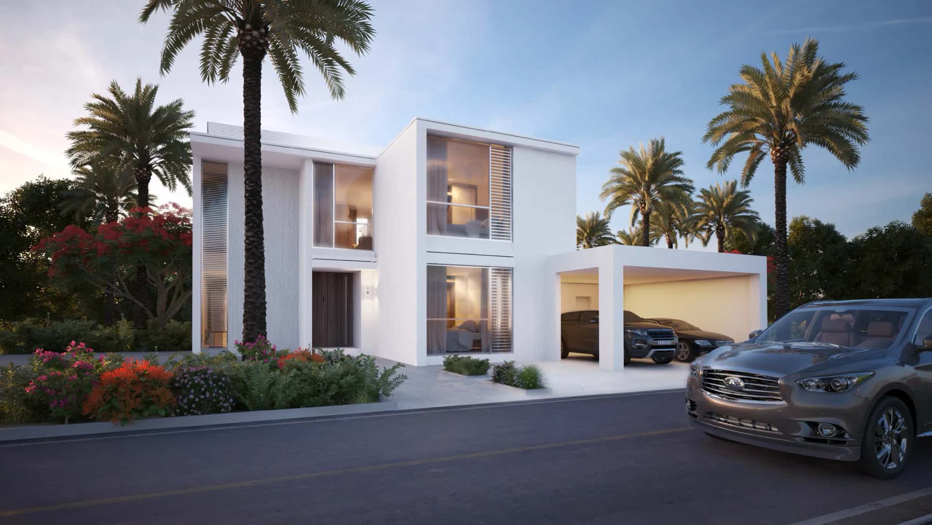 Sidra 3 villa community with private pools set within Dubai Hills Estate golf course