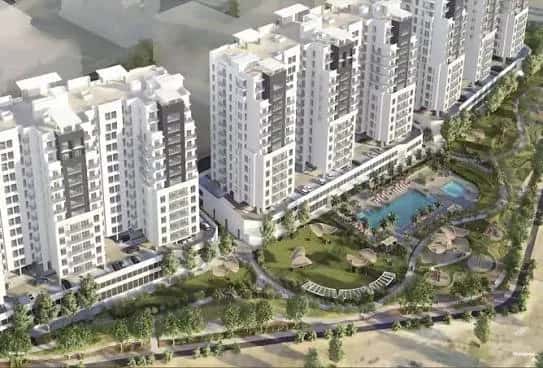 South Garden E residential tower with Zen Garden at Wasl Gate, Jebel Ali, Dubai