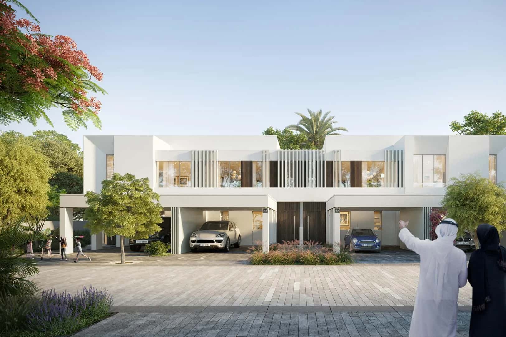 Talia townhouses with garden views and pocket parks within The Valley, Dubai