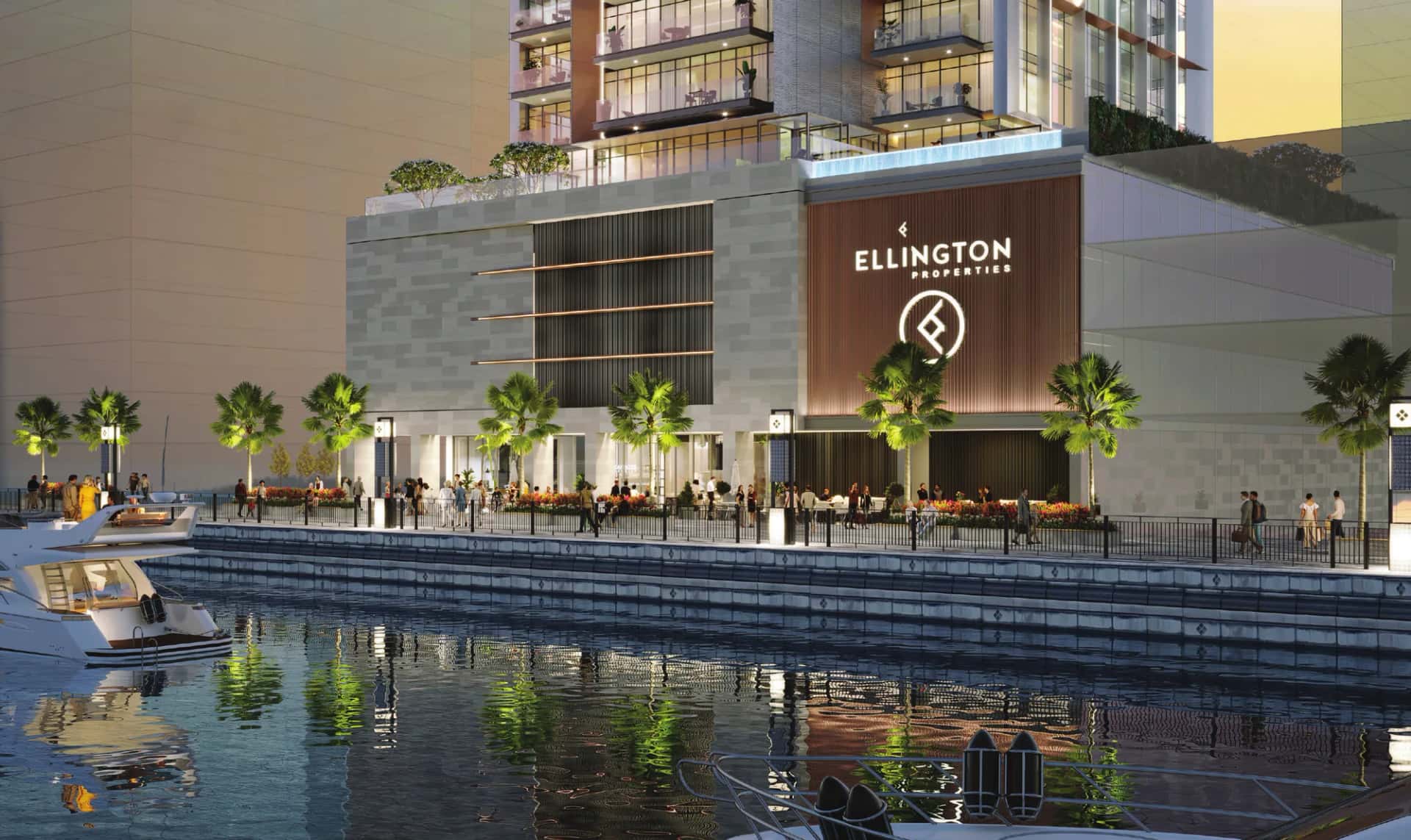 The Quayside residential tower exterior in Business Bay, Dubai