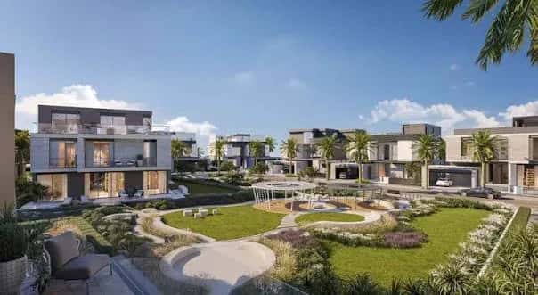 The Waterside Villas by Ellington villa exterior and River Club in Meydan District 11