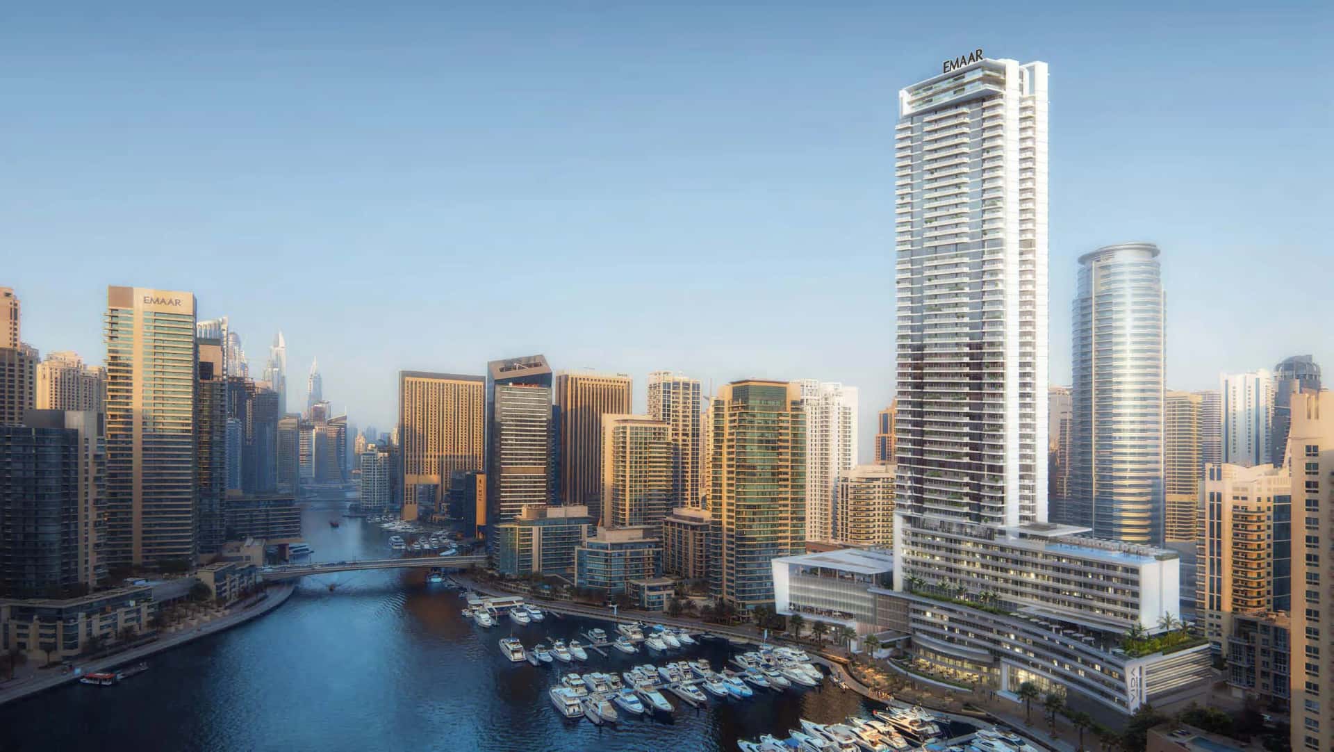 VIDA Residences Dubai Marina — 54-storey Emaar tower with marina views and VIDA hotel-branded amenities