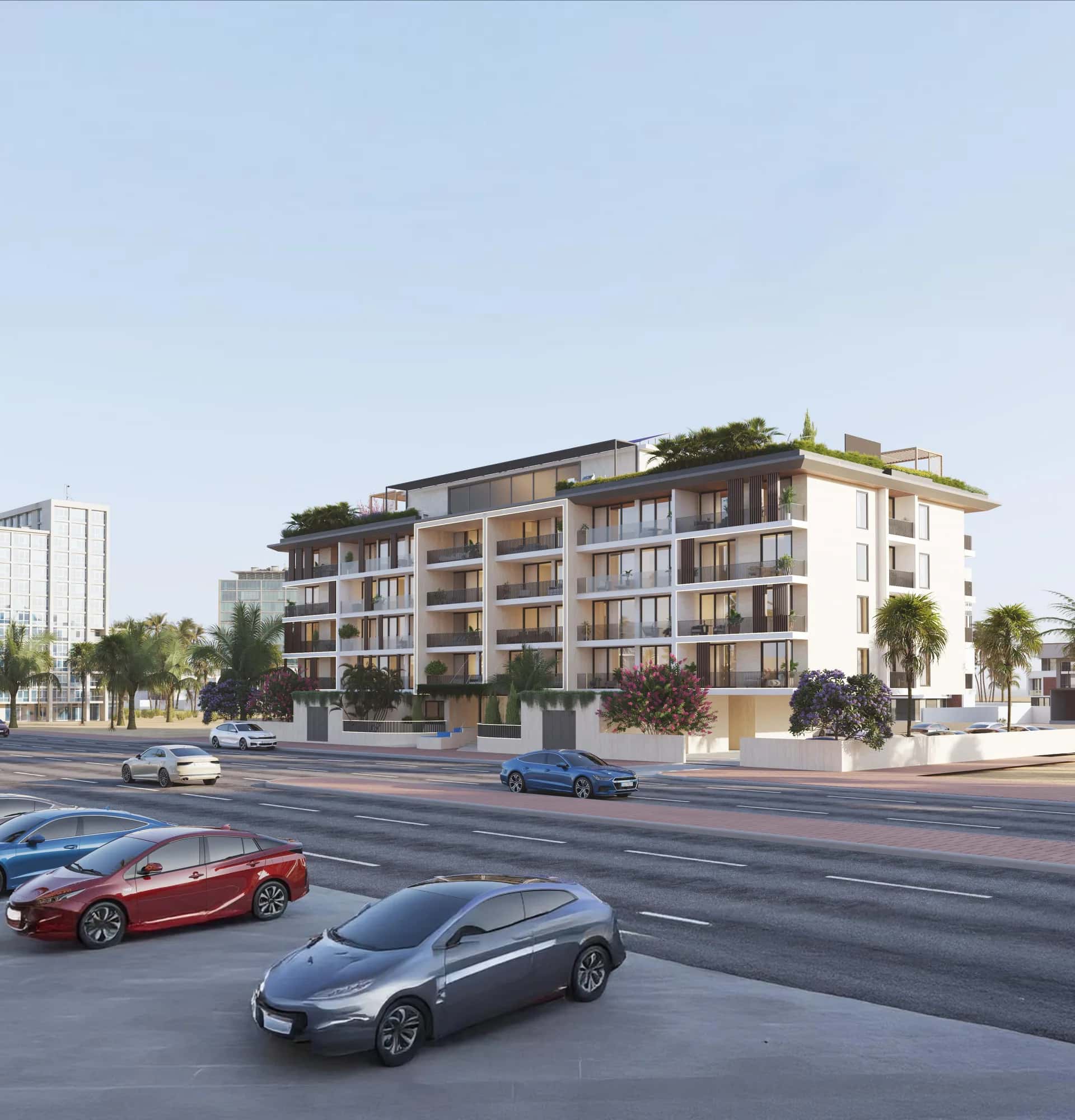 Views VII by Golden Woods low-rise residential building in Dubai South Residential District