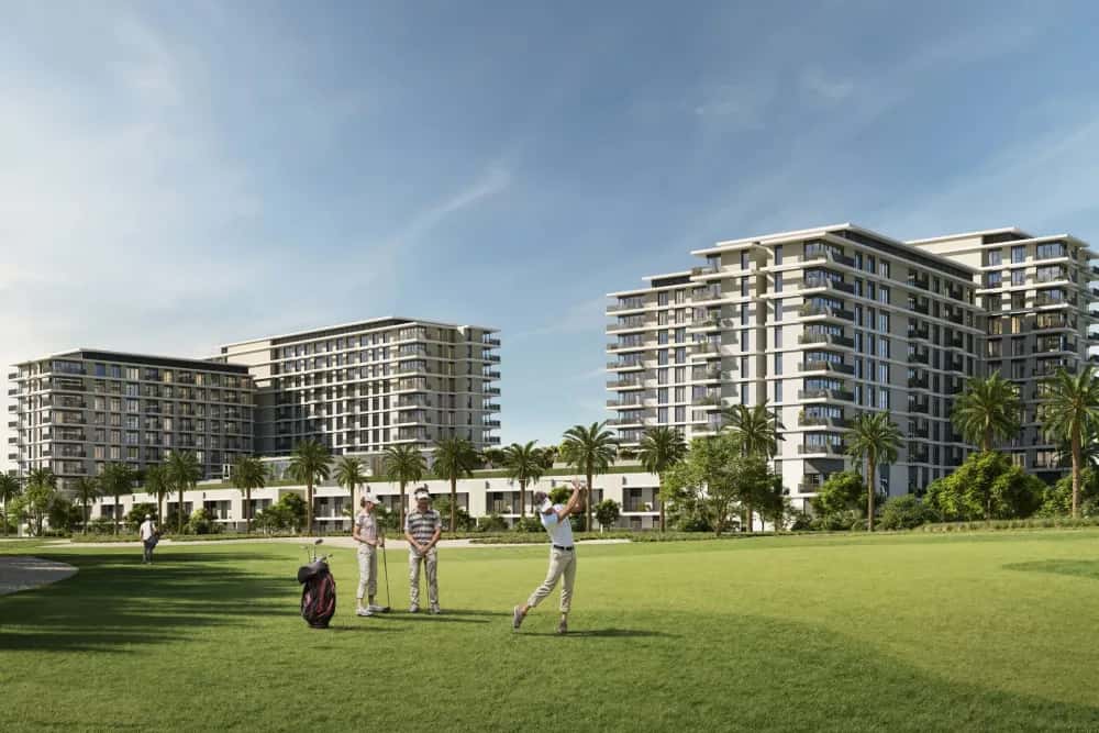 Golf Hills 2 by Emaar - residential building overlooking the championship golf course in Emaar South, Dubai