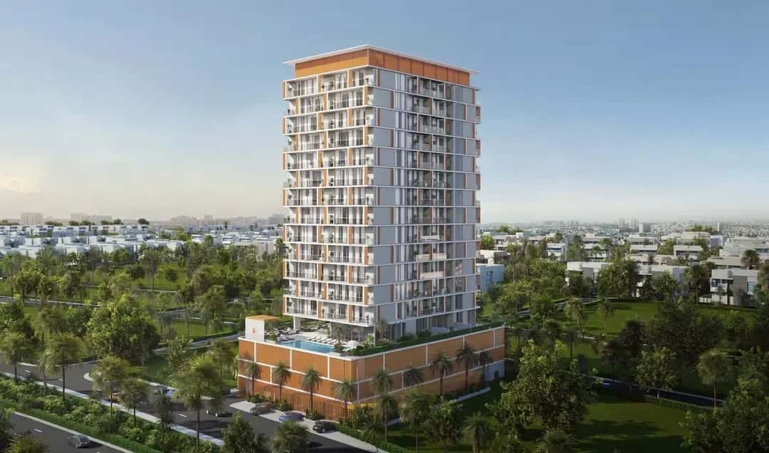 Minati Homes 1 residential building exterior in Al Furjan, Dubai