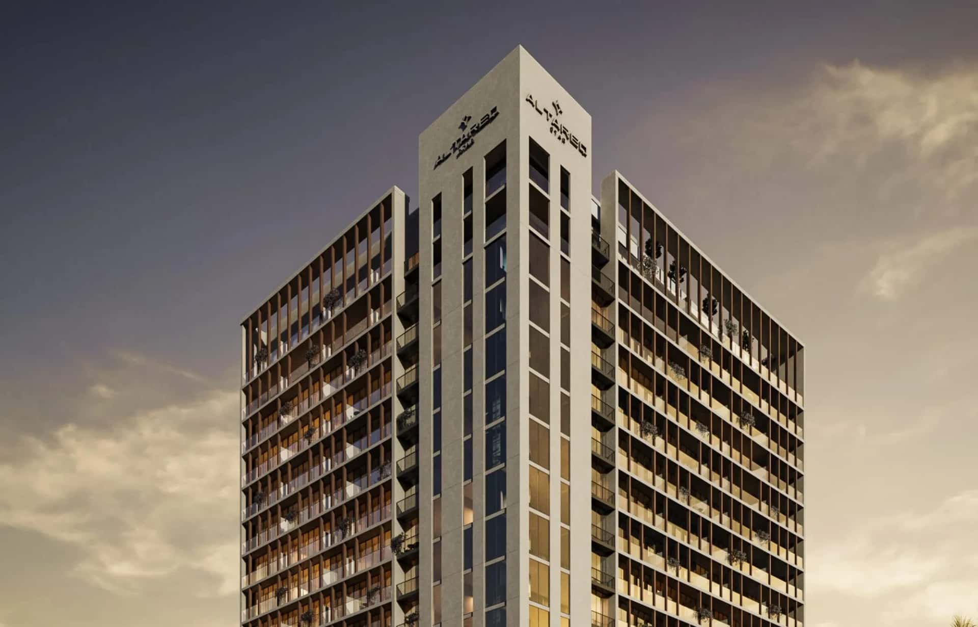 Norah Residence tower exterior in Jumeirah Village Circle, Dubai