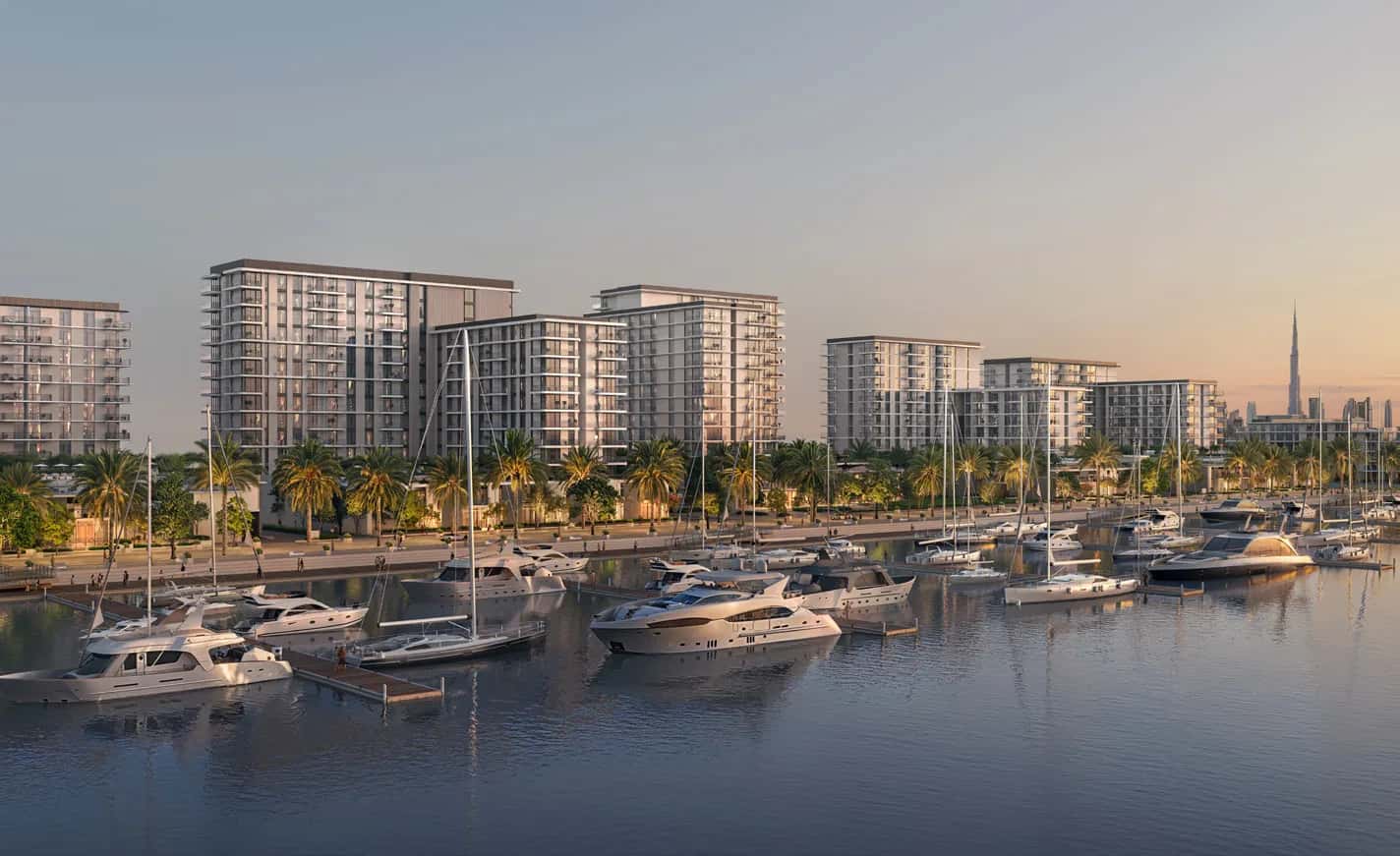 Pier Point 2 residential tower at Rashid Yachts & Marina, Dubai — waterfront apartments with marina views