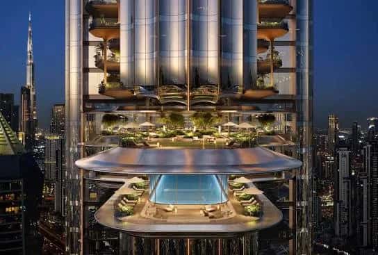 Lumena by Omniyat tower rendering in Business Bay, Dubai